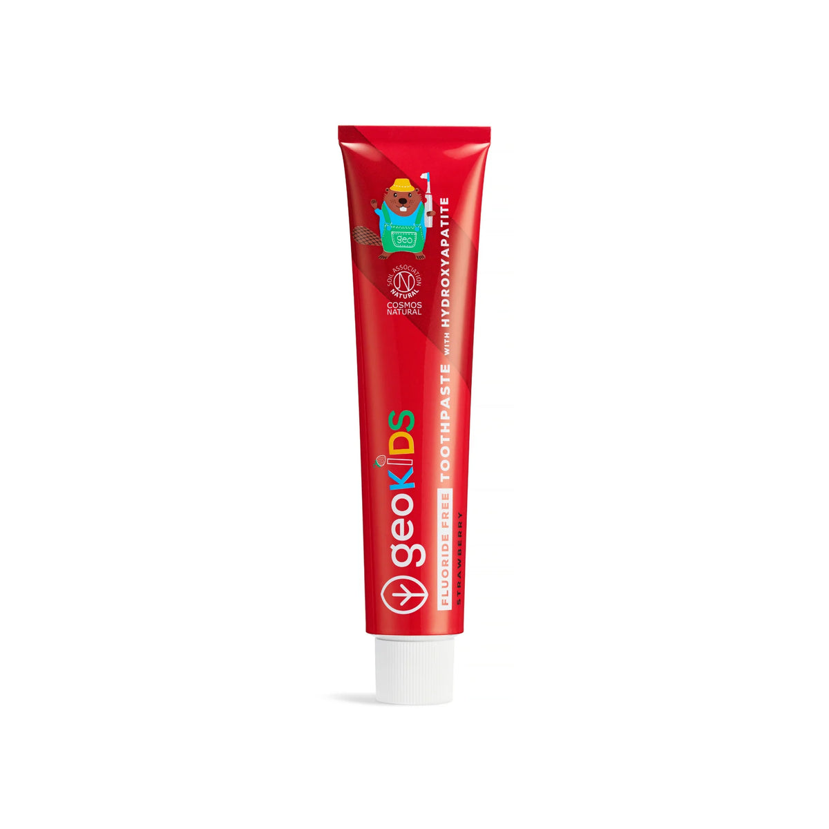 Georganics - Children's Toothpaste with Hydroxyapatite - Strawberry - Fluoride-Free