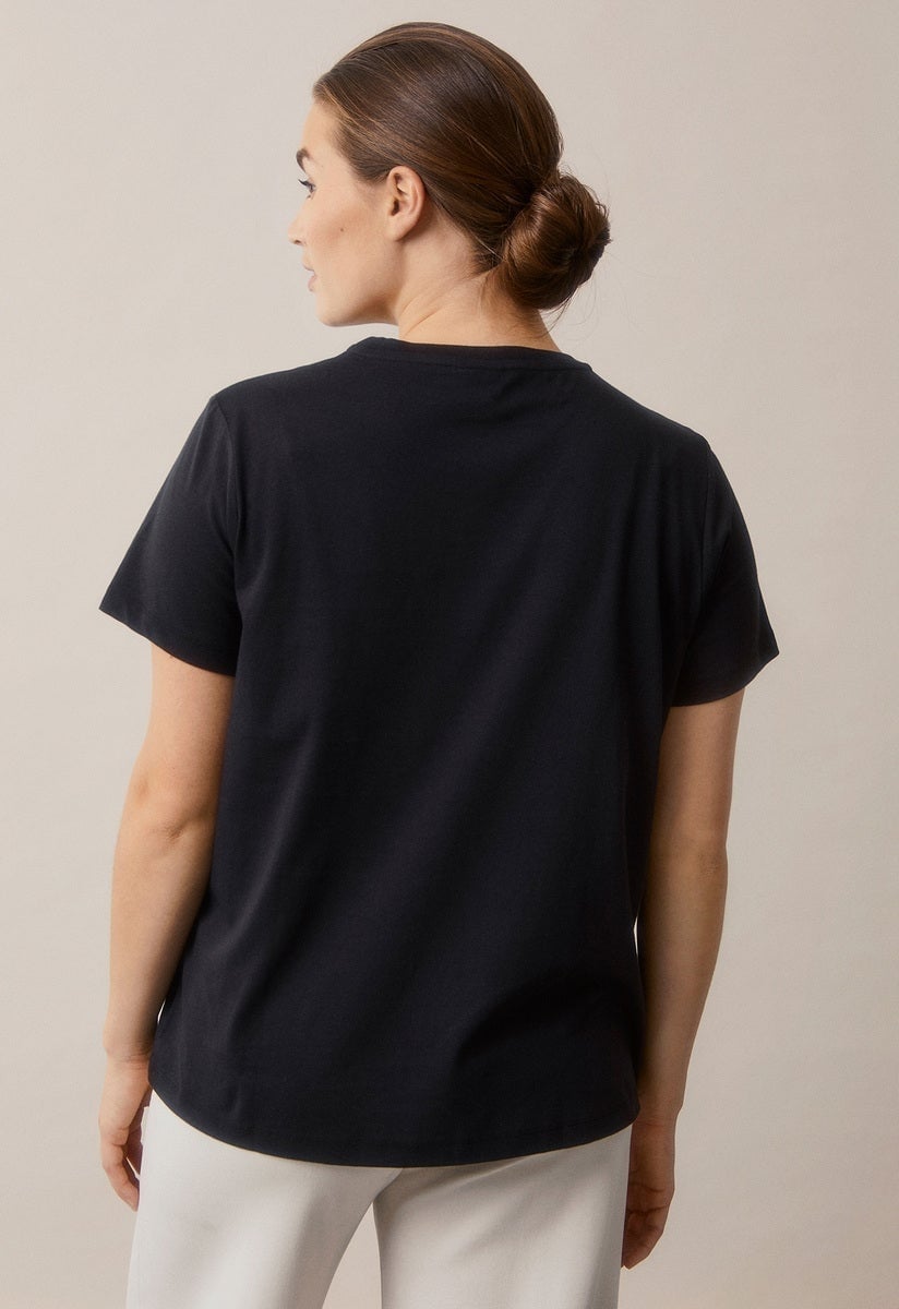 Boob Design - Maternity T-shirt with feeding function - Black