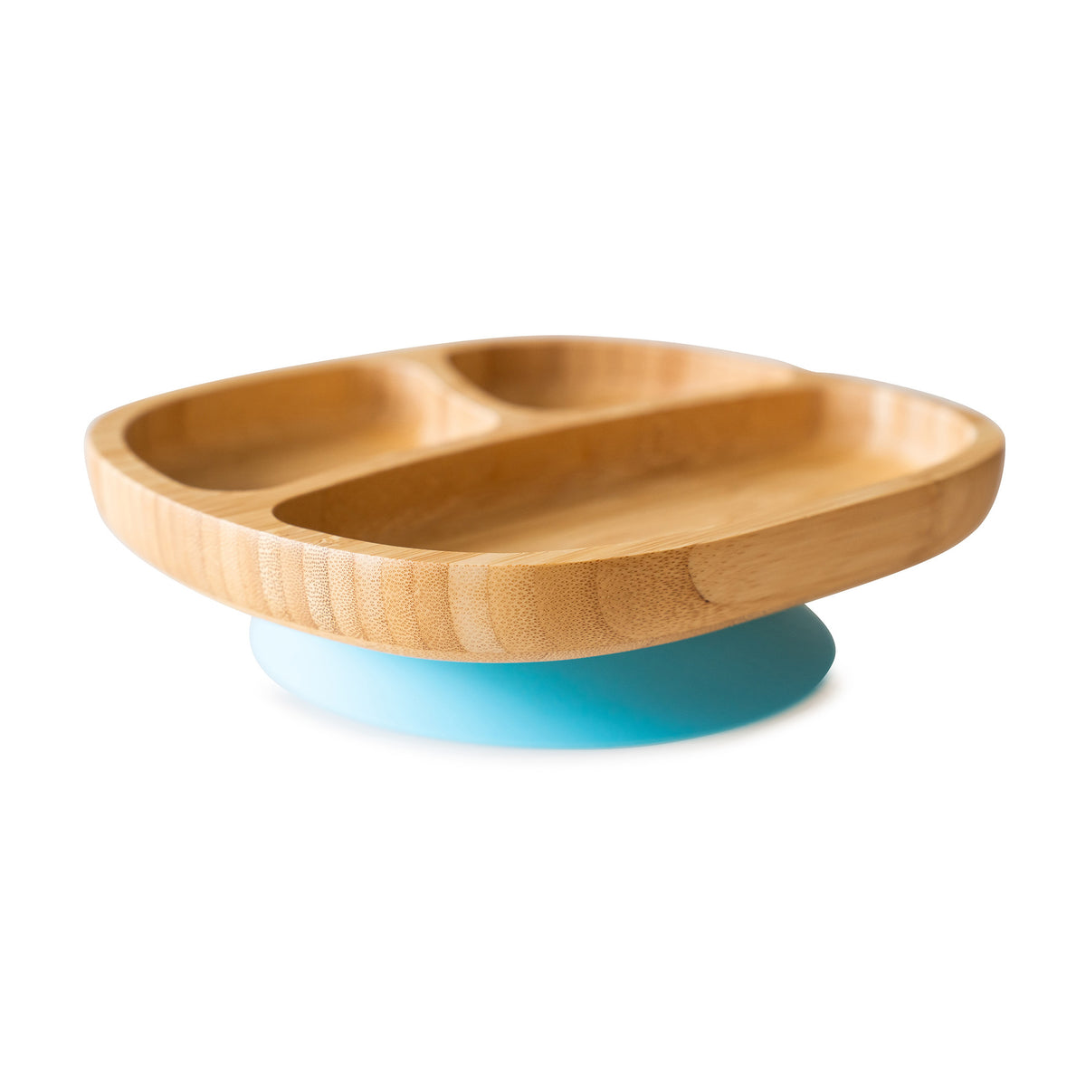 Bamboo plate - 5 colors - with suction cup - Melamine free