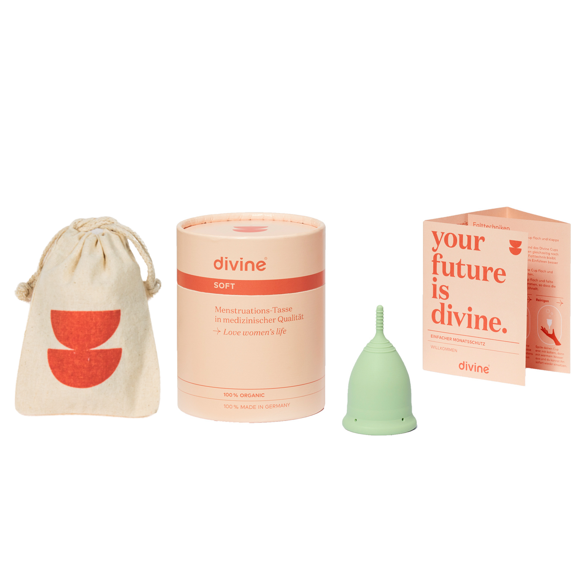 Menstrual cup - size S - 5 colours