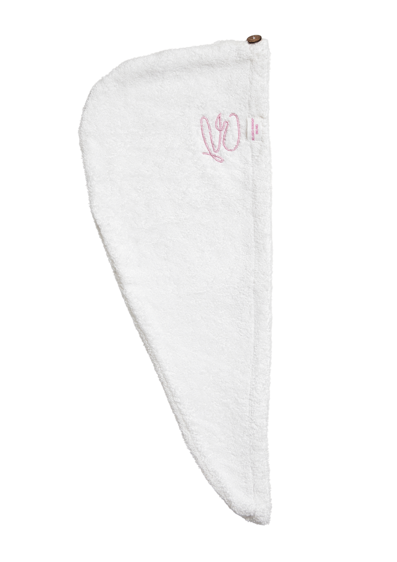 Hair Towel – Terry Cloth – Pink – Upcycle