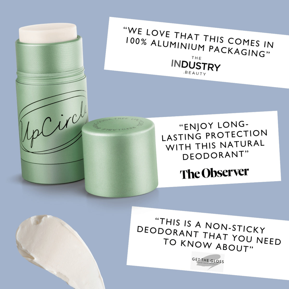 UpCircle- Refillable deodorant - Set of holder plus refill