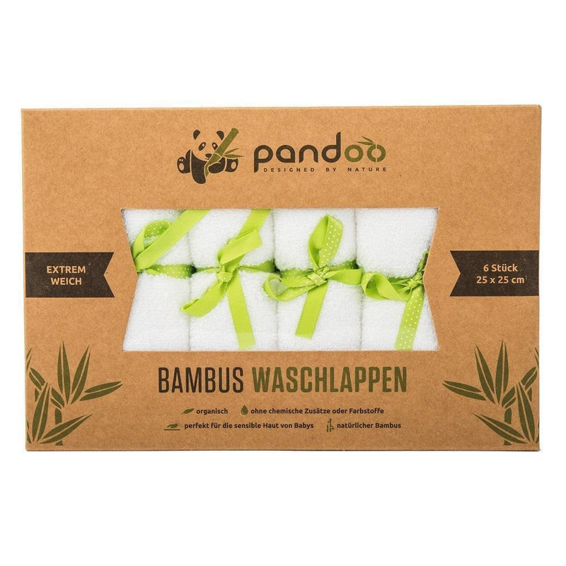 Bamboo washable wipes  - baby wipes - 6 in a box