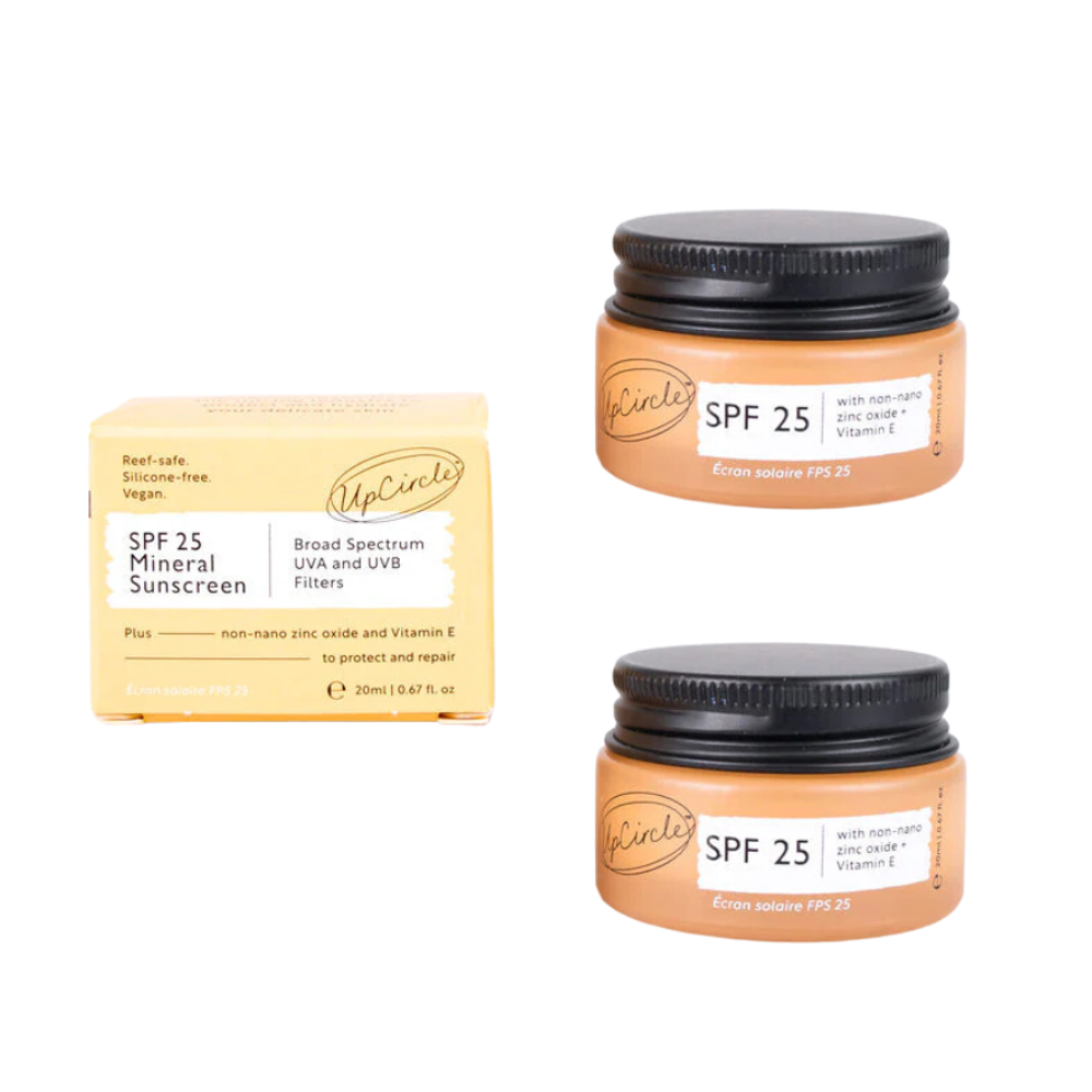 Sunscreen - Face - SPF 25 - Upcycled raspberries - Travel Size