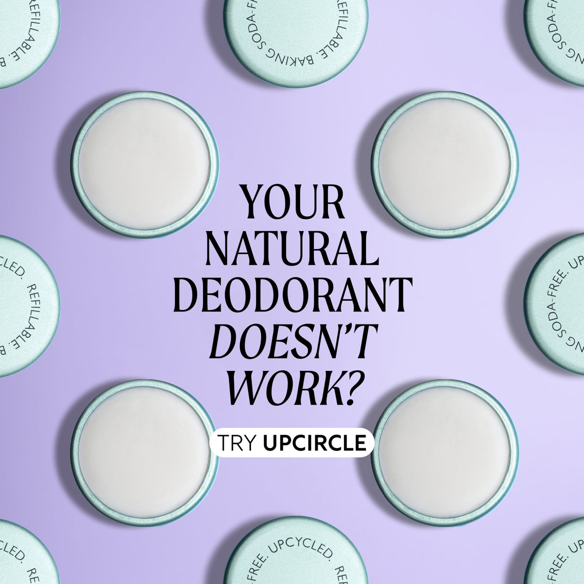 UpCircle- Refillable deodorant - Set of holder plus refill