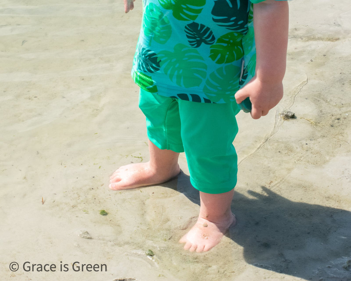 UV Shorts Swim & Sun - Monstera - UV Clothing