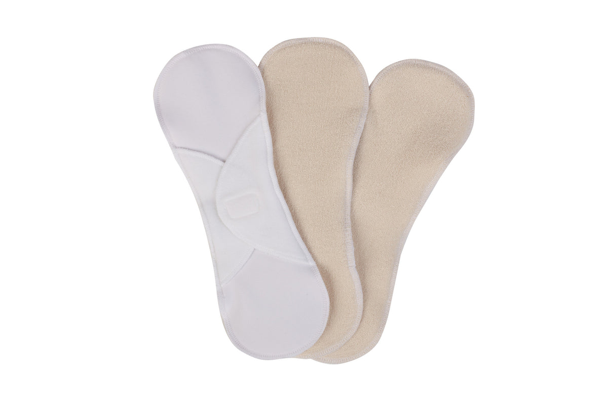 Washable sanitary towels with Velcro  - 3 pieces