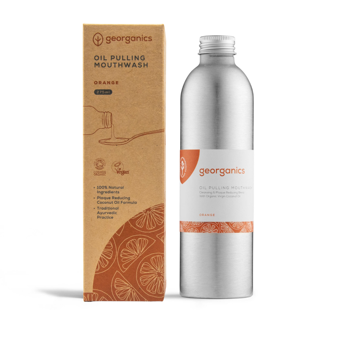 Georganics - Oil Pulling Mouthwash - Orange or Spearmint
