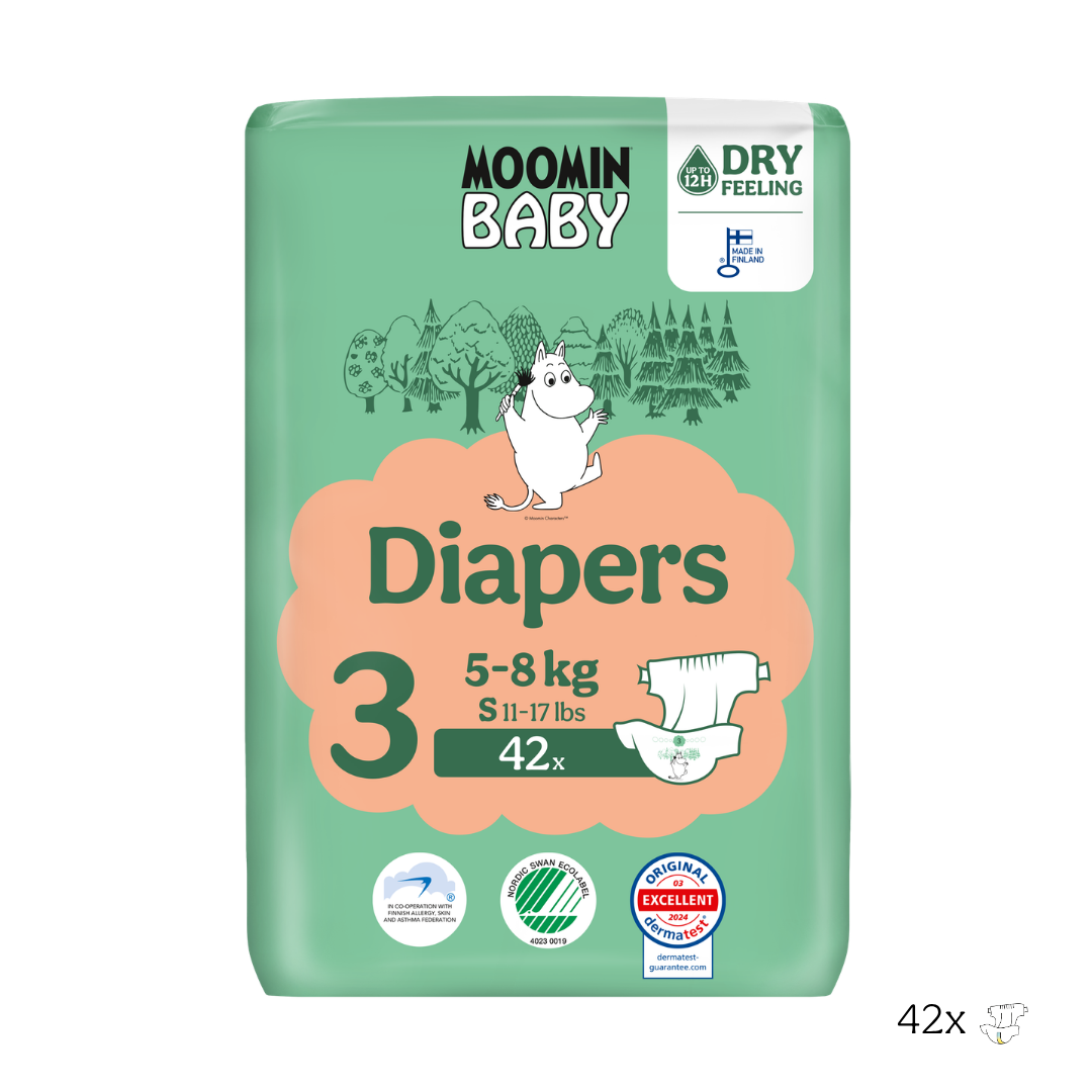 Moomin Baby Moomin Baby Eco Wegwerpluiers  - maat 3 - 5 t/m 8 kg 48