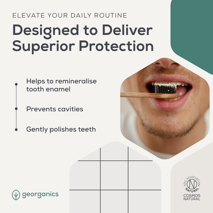 Georganics - Fluoride toothpaste with hydroxyapatite - 75ml - Mint