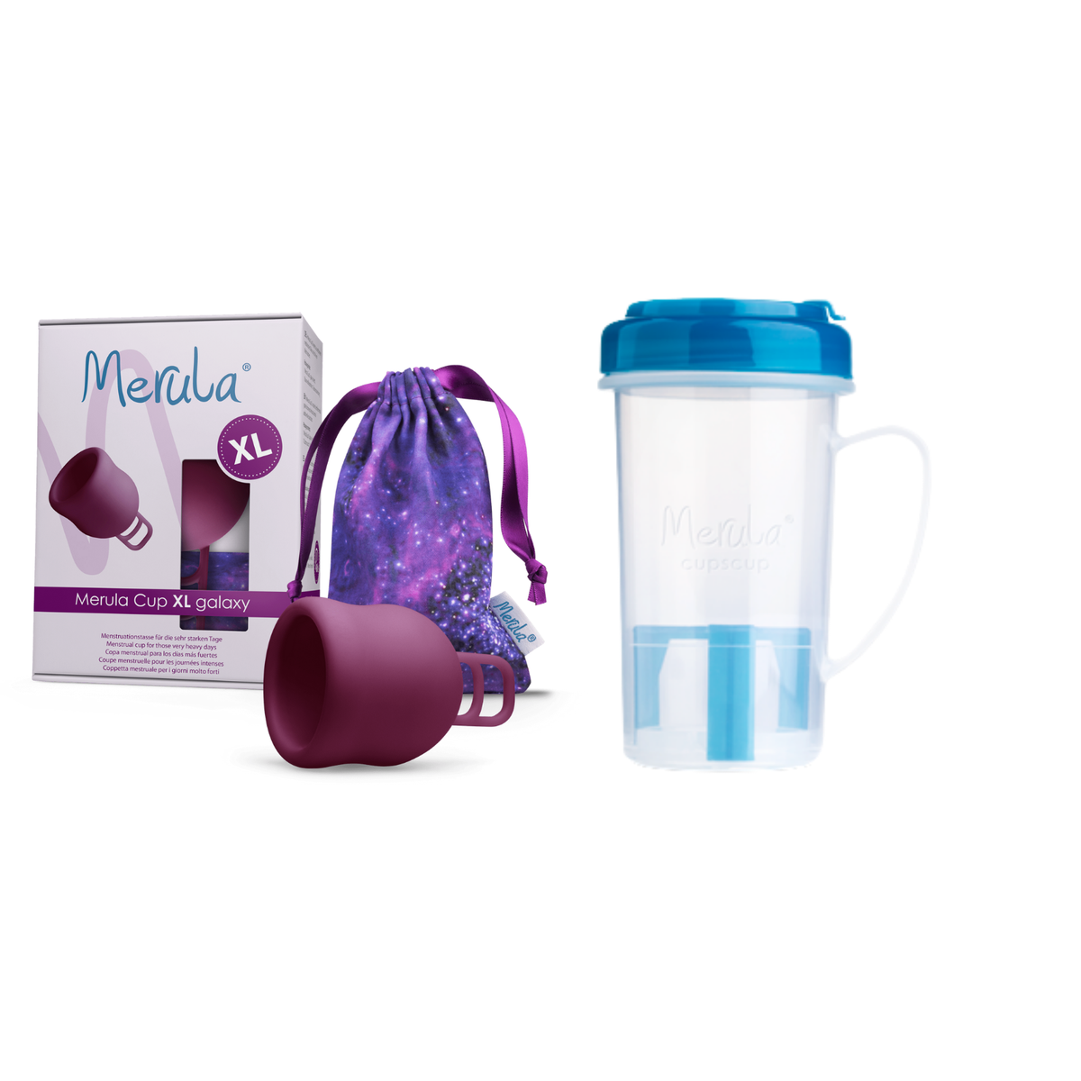 Merula Cupscup & menstrual cup XL - 6 colours
