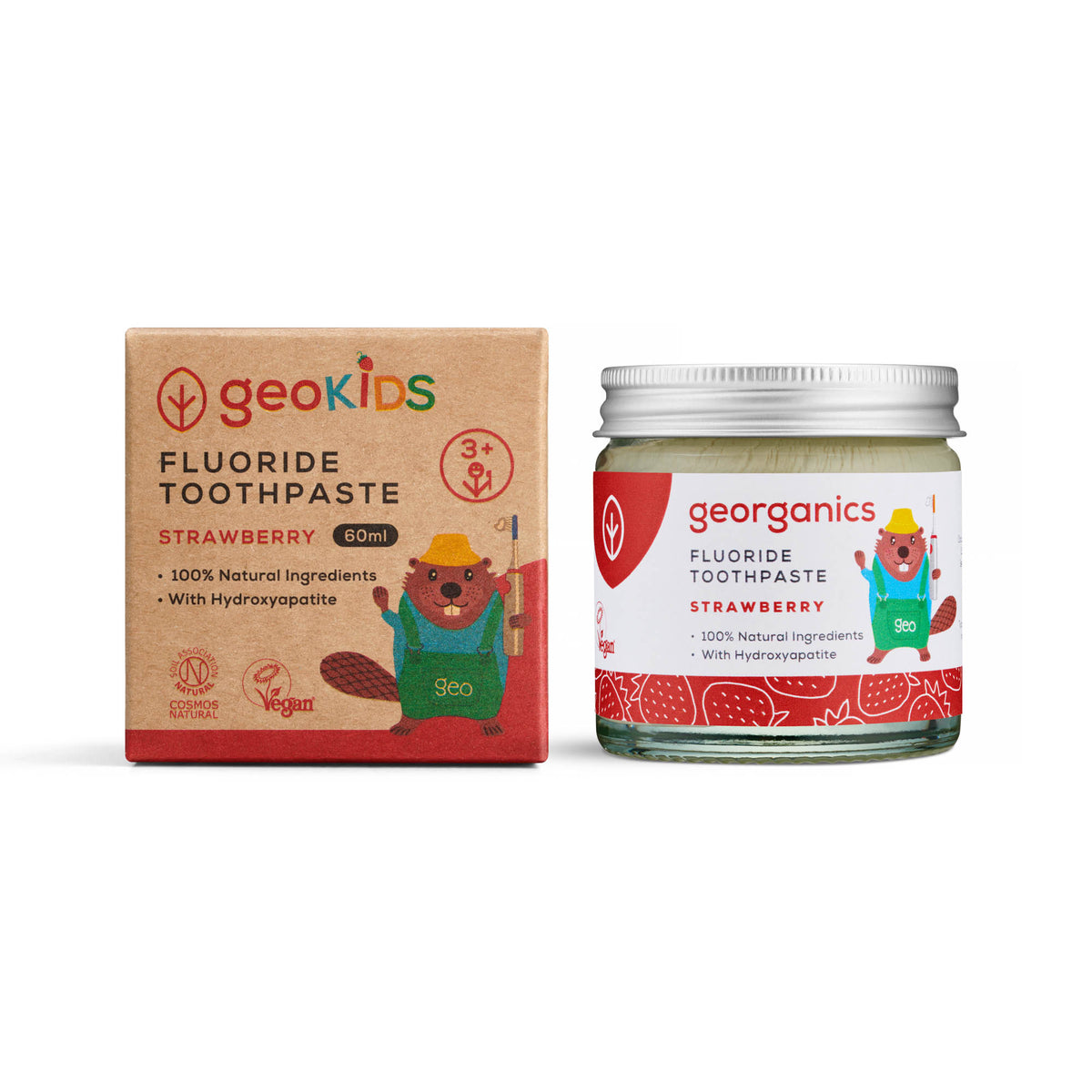 Georganics - Kids Fluoride Toothpaste - Strawberry