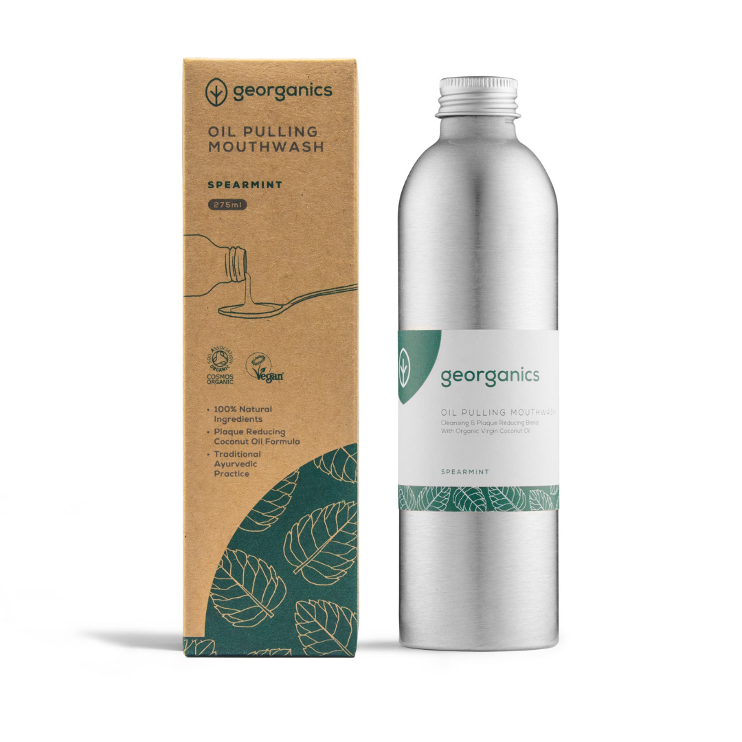 Georganics - Oil Pulling Mouthwash - Orange or Spearmint