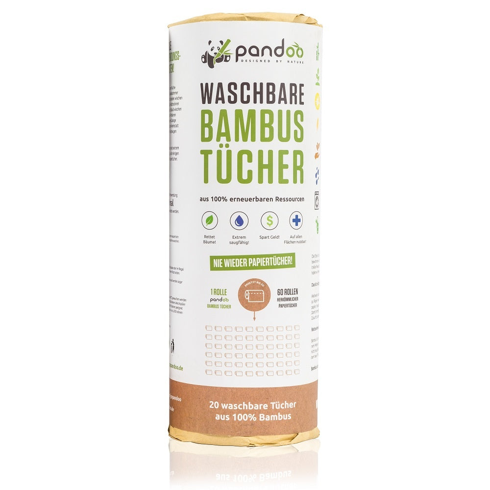 Pandoo bamboo washable kitchen paper - 1 roll