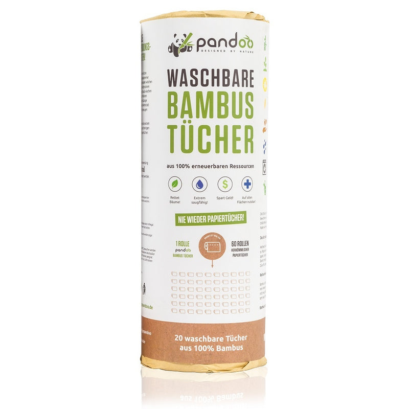Pandoo bamboo washable kitchen paper - 1 roll