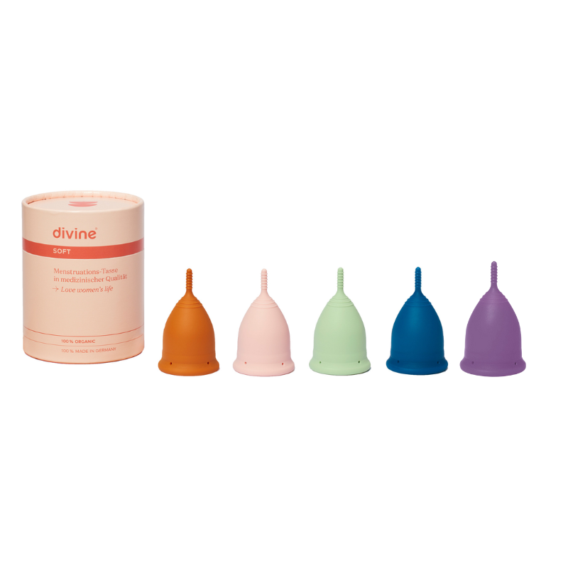 Menstrual cup - size S - 5 colours