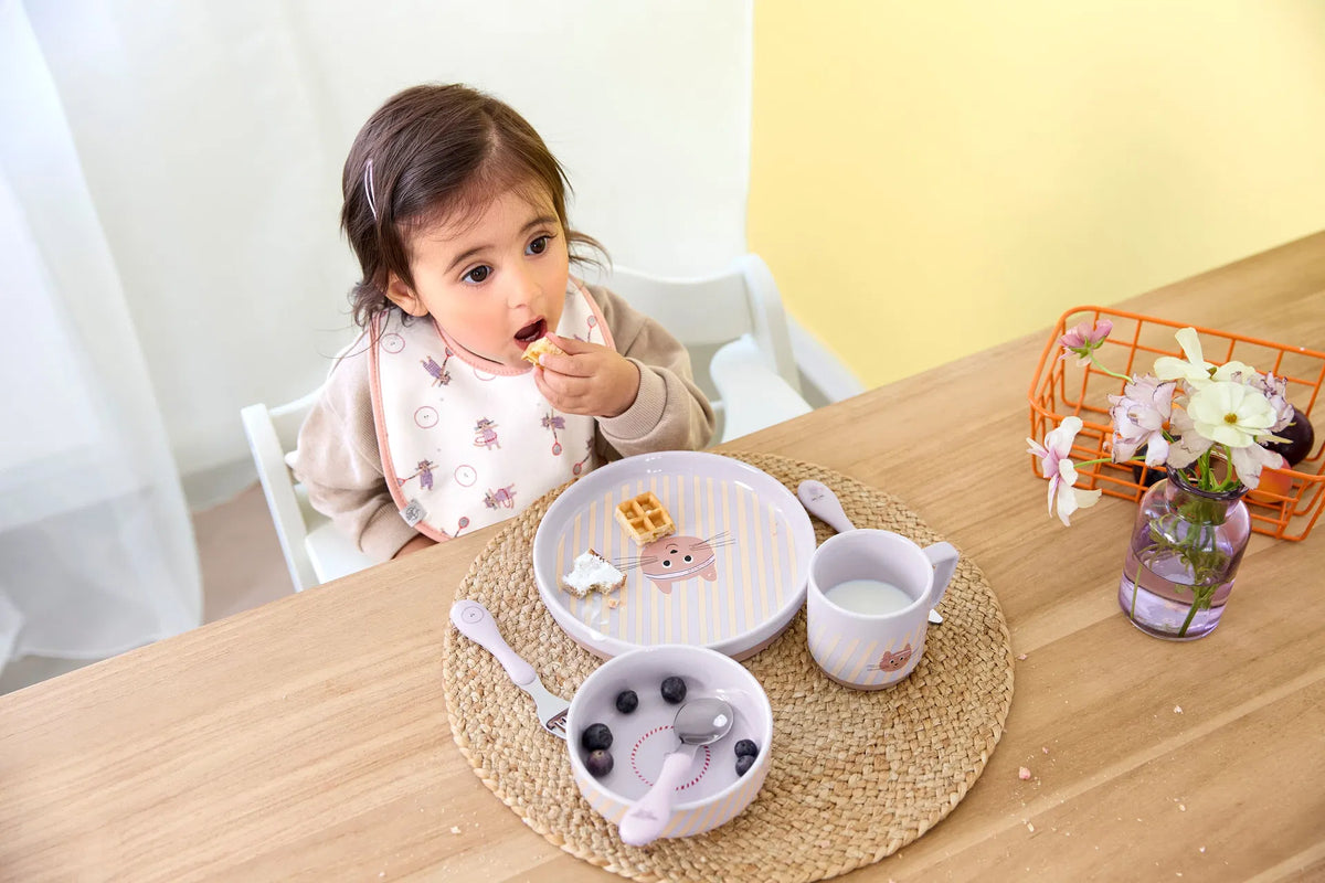 Lässig - Dish Set Porcelain/Silicone - 3pcs