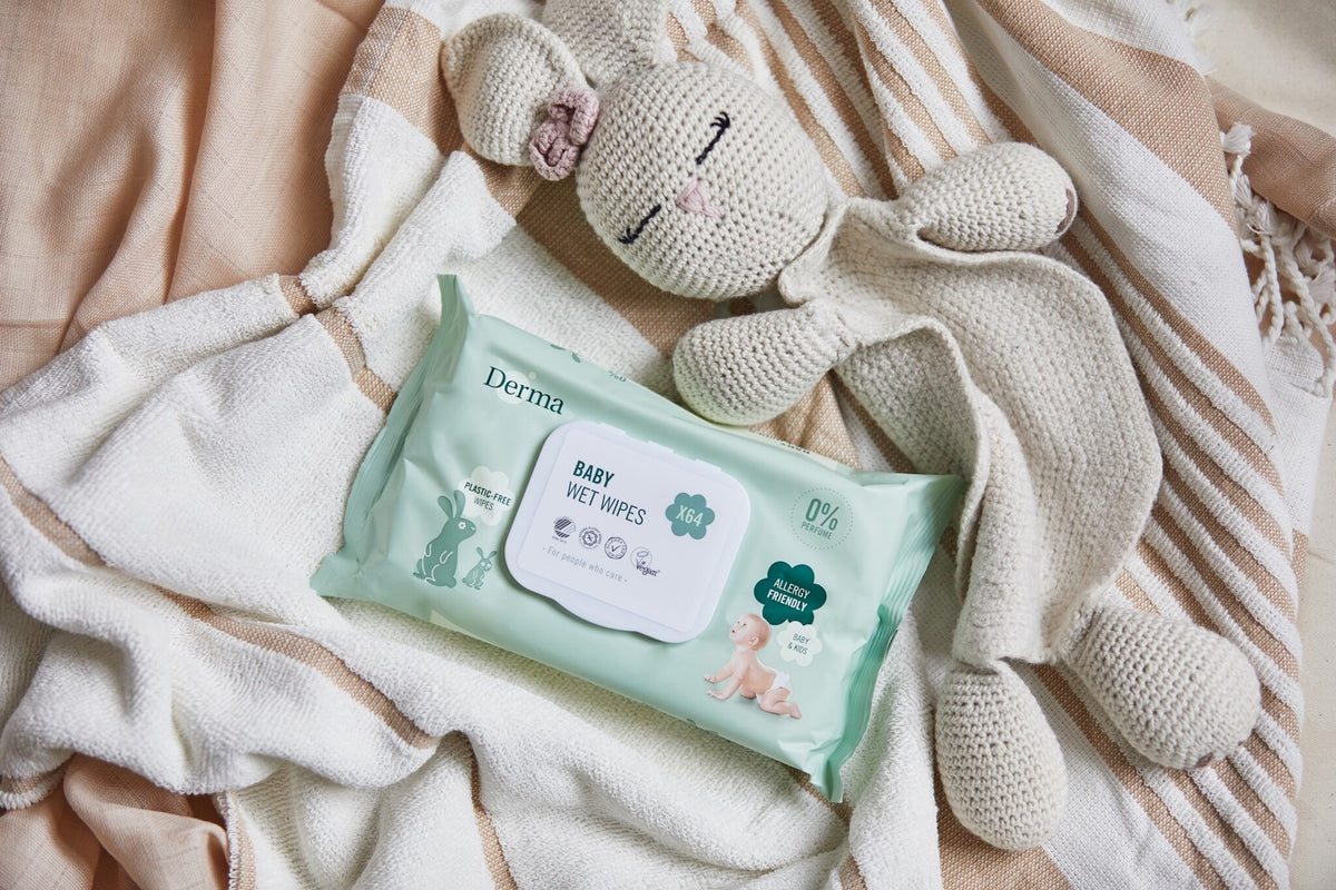 Derma Eco Baby Wipes - 64 Wipes