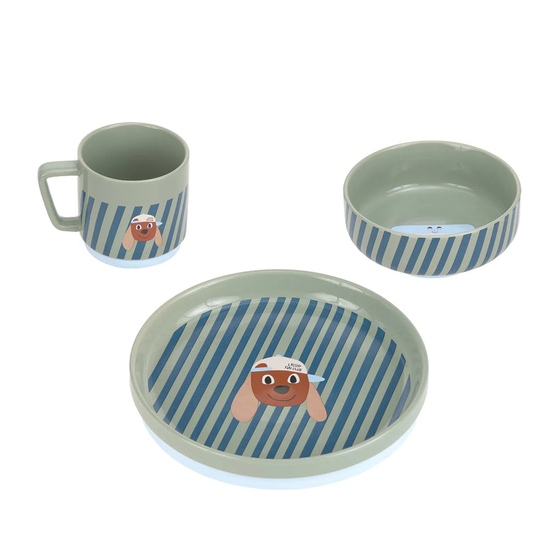 Lässig - Dish Set Porcelain/Silicone - 3pcs