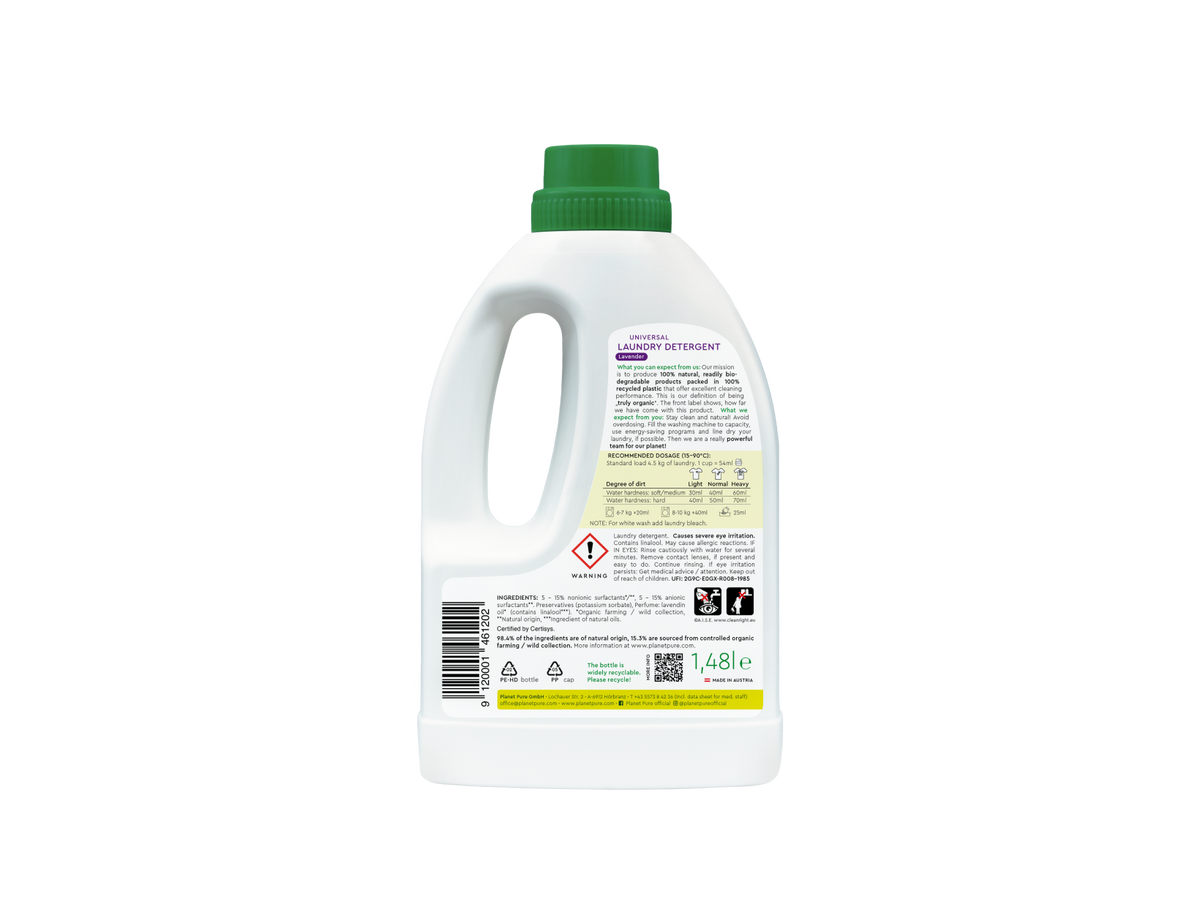 Planet Pure - Universal Eco Detergent - Lavender - 1.48L