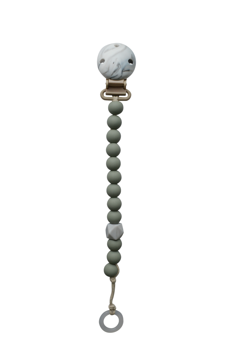 Pacifier Clip - Sage - My Baby Rocks