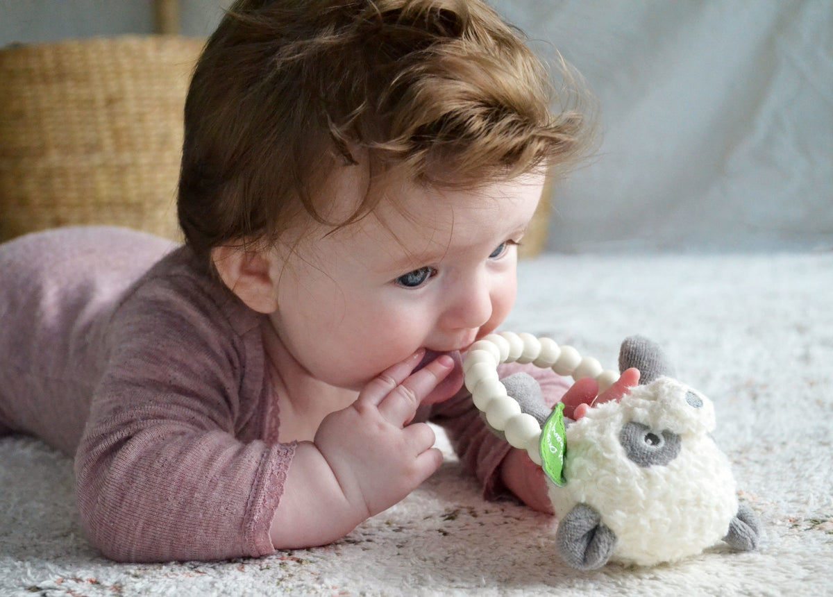 My Organic Panda - Silicone Rattle with Teether