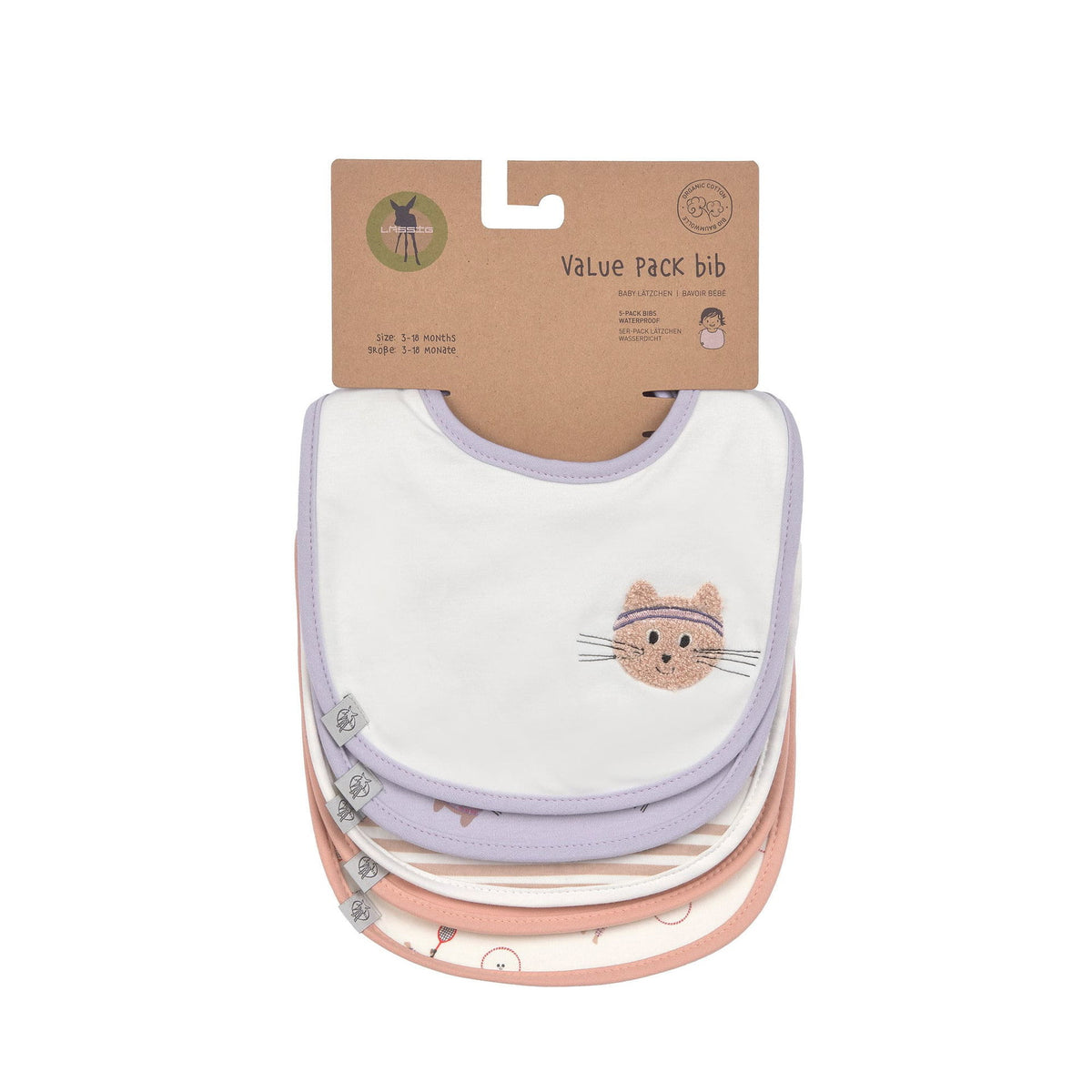 Lässig - Value Pack Bibs - Kitties