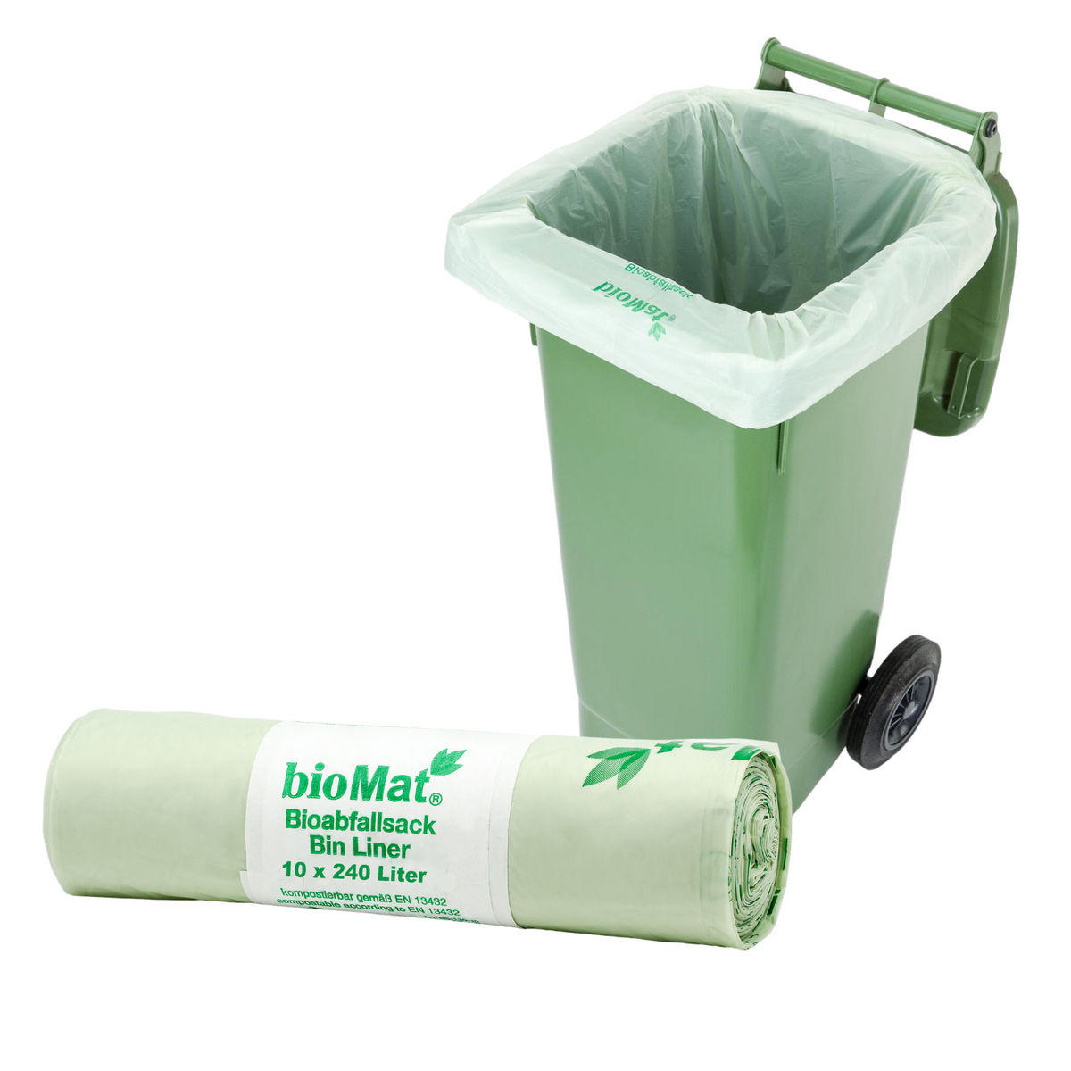 BioMat - Compostable container bags - 10 x 240 liters