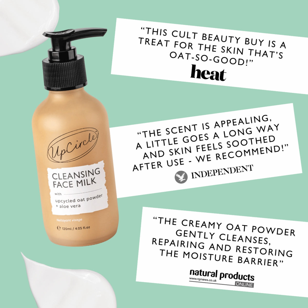 Cleansing Milk – Upcycled Oat Powder - 120 ML