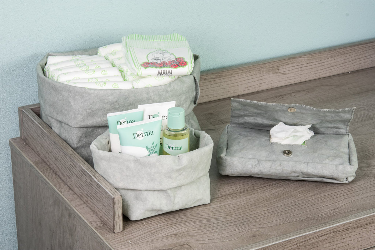 Colibries Birch Cover for Baby Wipes - Denim