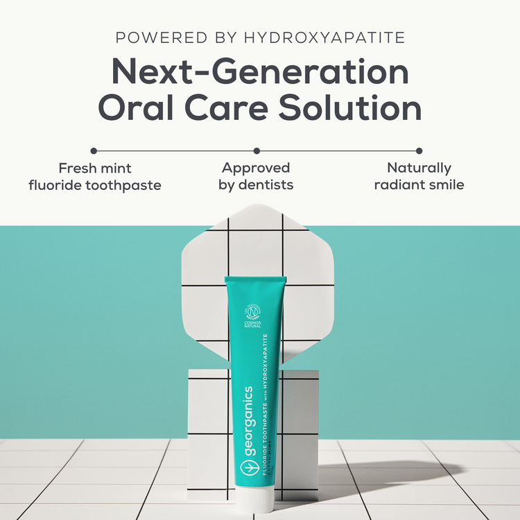 Georganics - Fluoride toothpaste with hydroxyapatite - 75ml - Mint