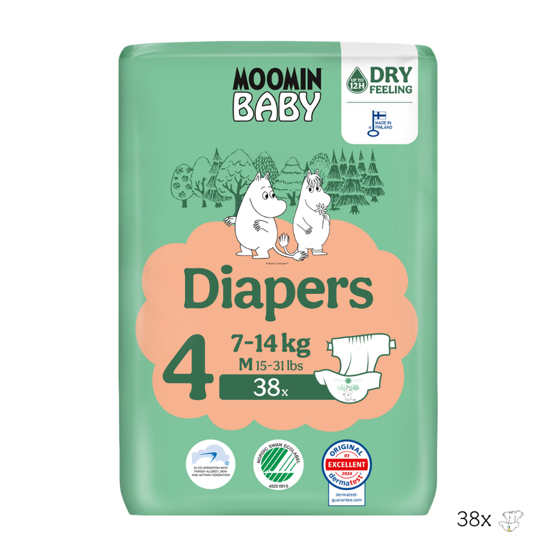 Eco Diapers - size 4 - 7 to 14 kg