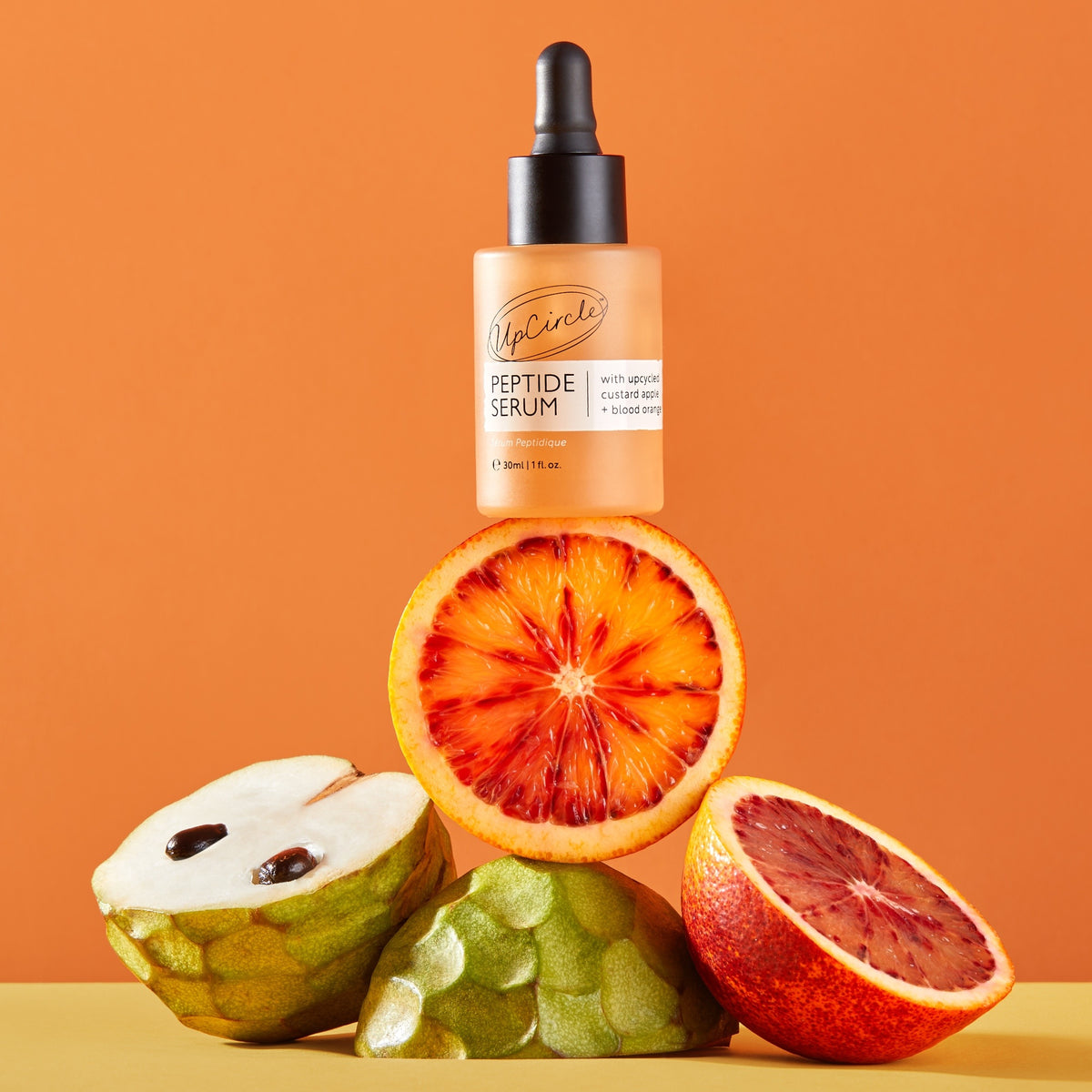 Peptide Serum with upcycled Custard Apple + Blood Orange - 30 ml