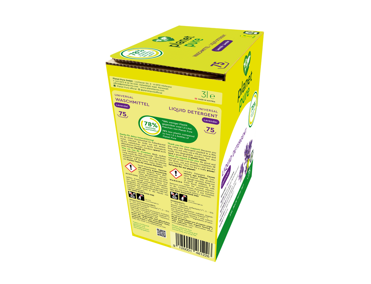 Planet Pure - Universal Eco Detergent - Lavender - 3L
