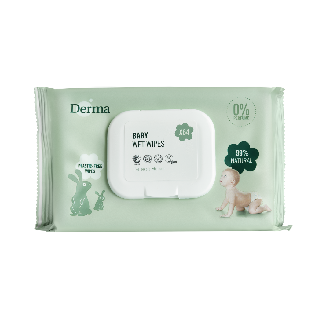 Derma Eco Baby Wipes - 64 Wipes