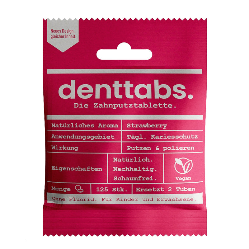 Toothpaste tablets Kids - Strawberry - without fluoride