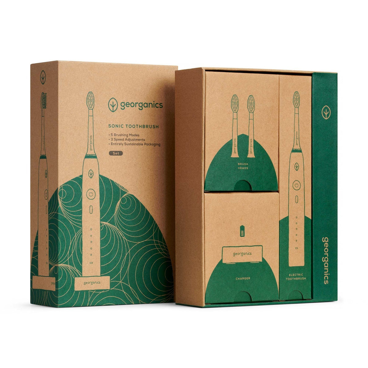 Georganics - Sonic Electric Toothbrush Attachments