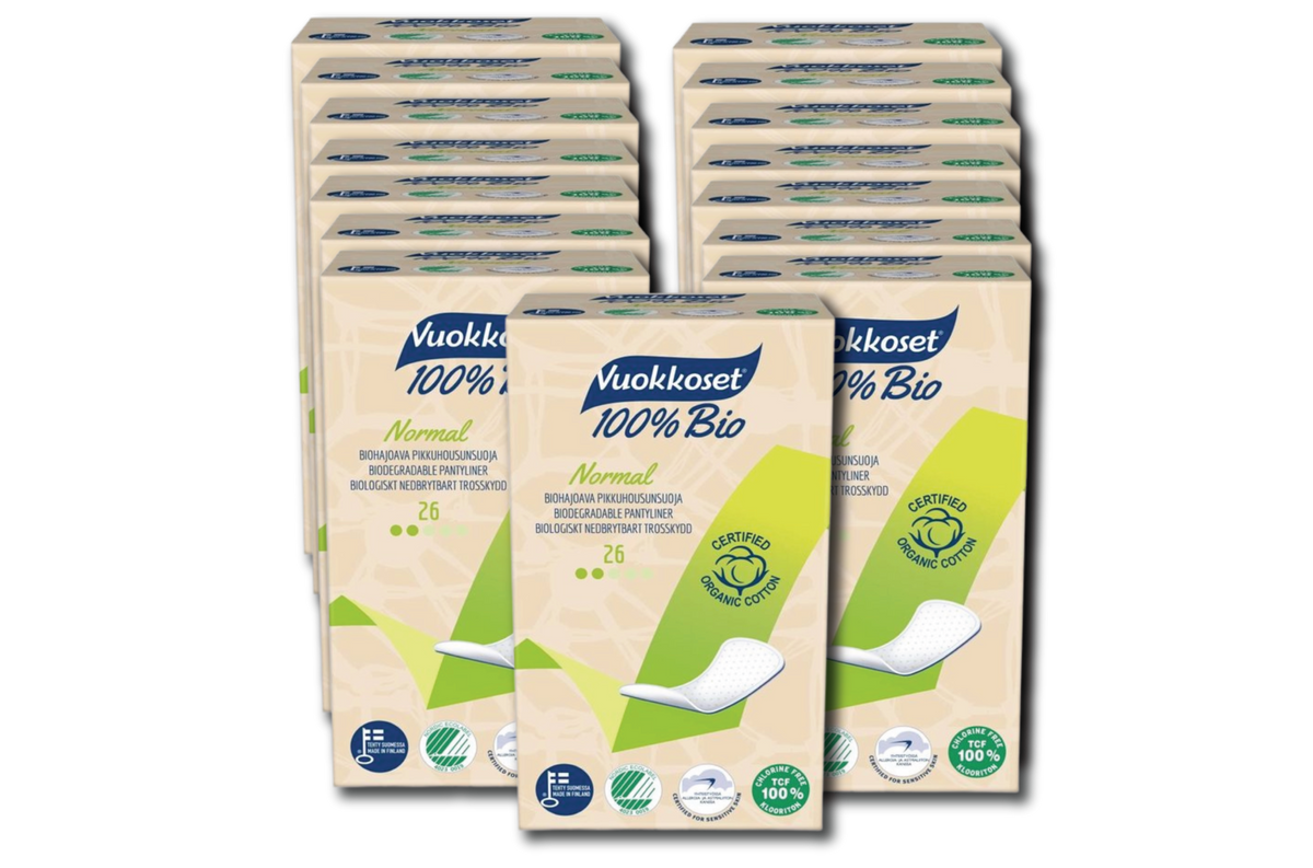 Vuokkoset panty liners - 100% organic - 26 pieces